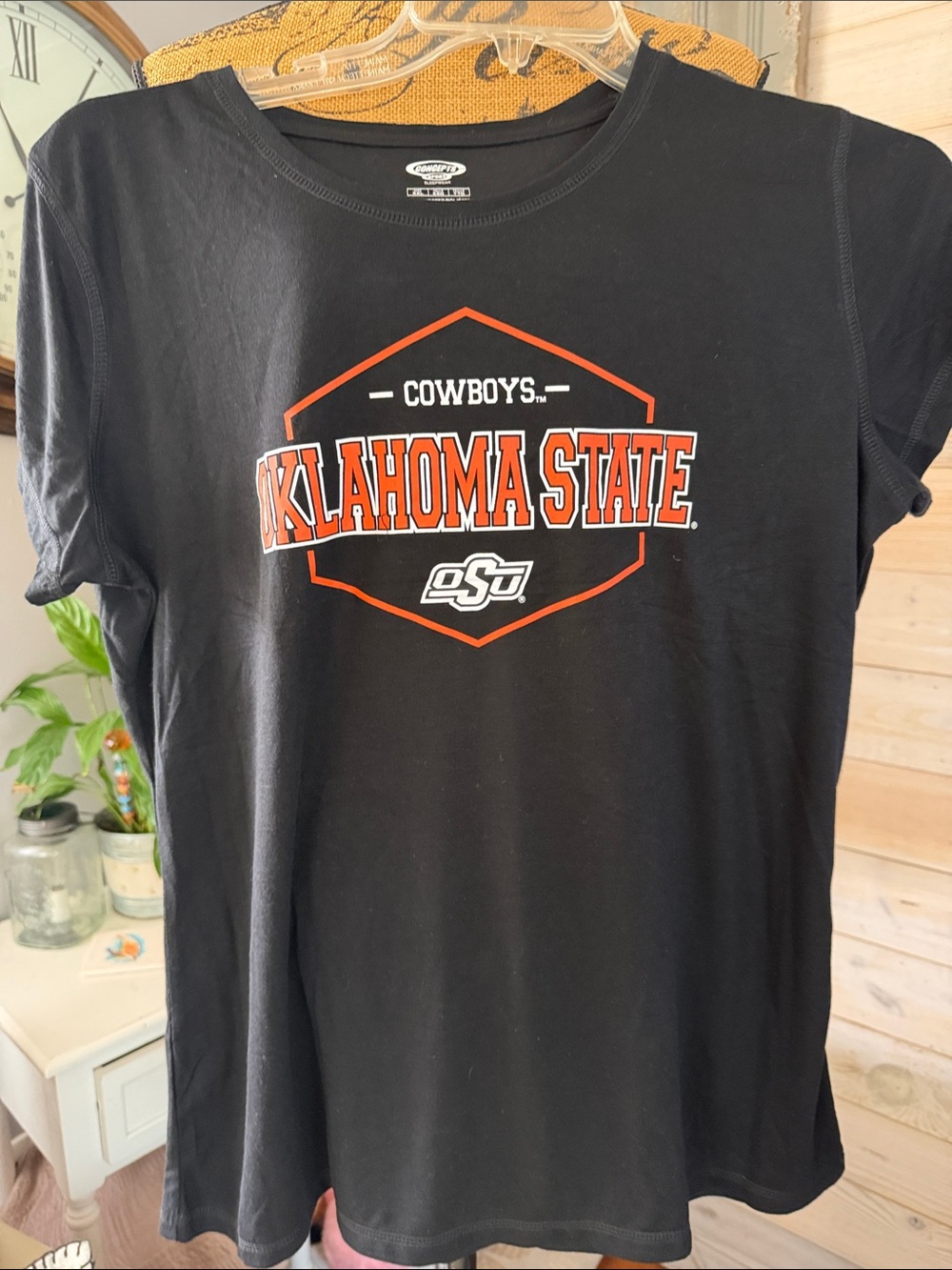 Oklahoma State Cowboys Black Graphic 2 Piece bottoms/Tee by Concepts Sport